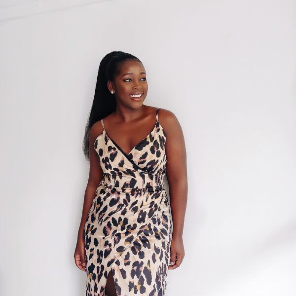 PRINTED SLEETED DRESS